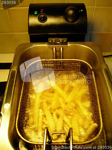 Image of Frying potatoes