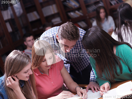 Image of teens group in school