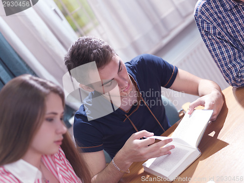 Image of teens group in school