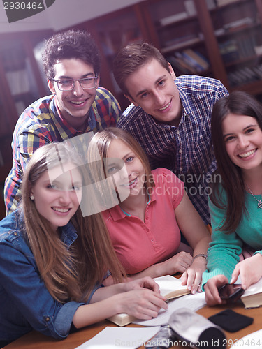 Image of teens group in school