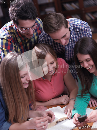 Image of teens group in school