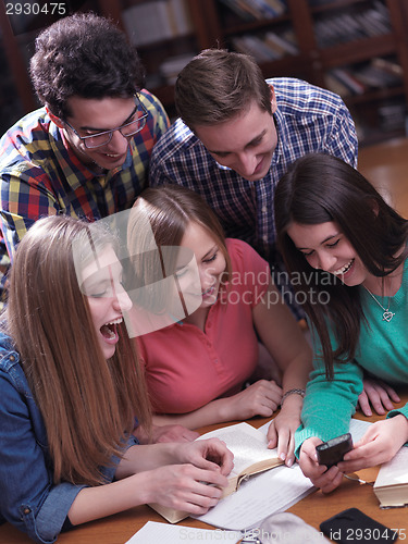 Image of teens group in school