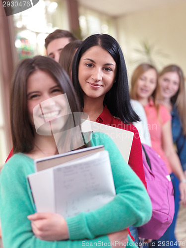 Image of teens group in school