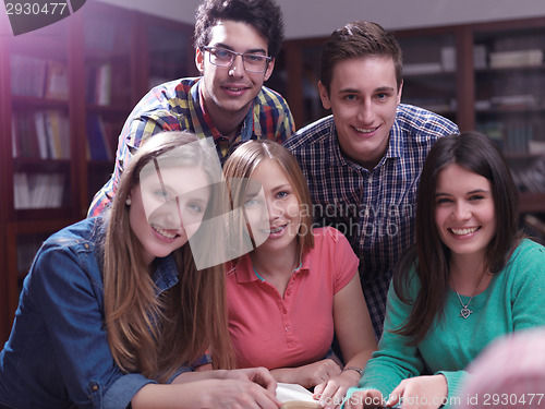 Image of teens group in school