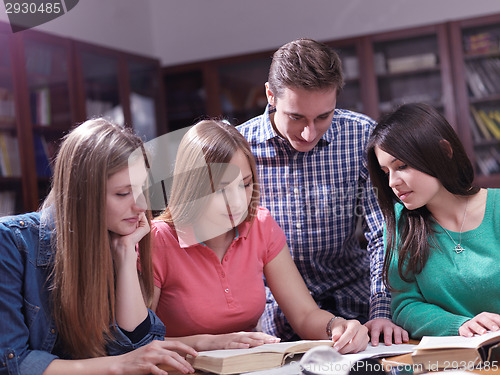 Image of teens group in school