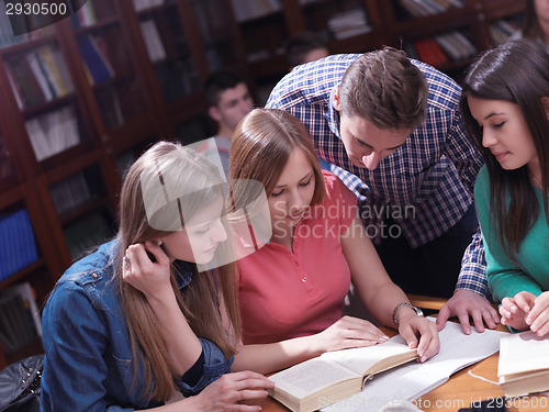 Image of teens group in school