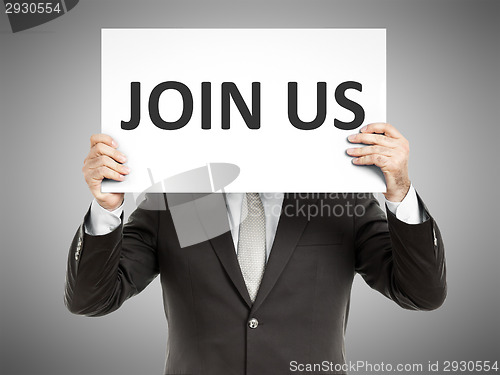 Image of business man message