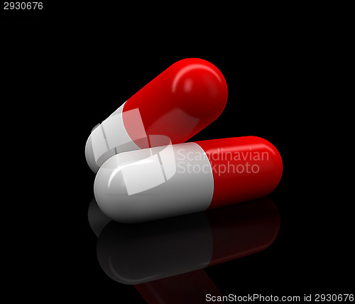 Image of Two Medical pills.