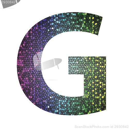 Image of letter G of different colors
