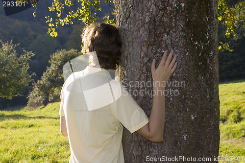 Image of Woman and tree