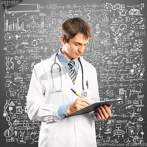 Image of Doctor Man With Write Board