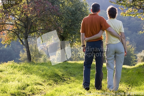 Image of Happy couple in fall