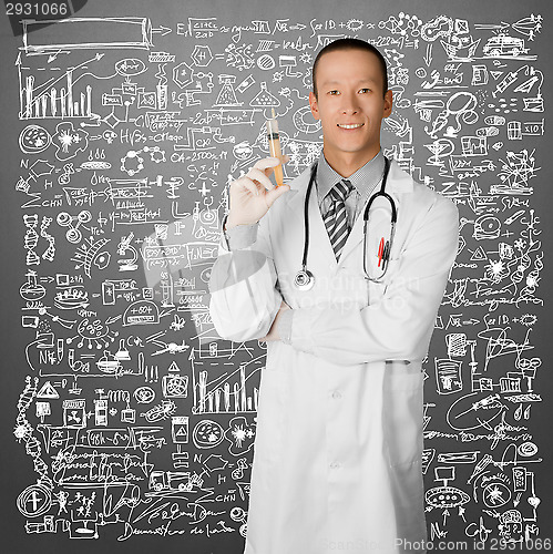 Image of young doctor man with stethoscope