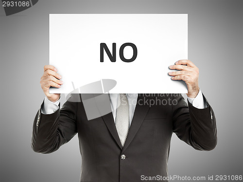 Image of business man paper