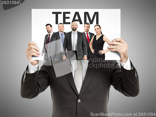 Image of business man message