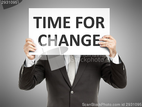 Image of business man message