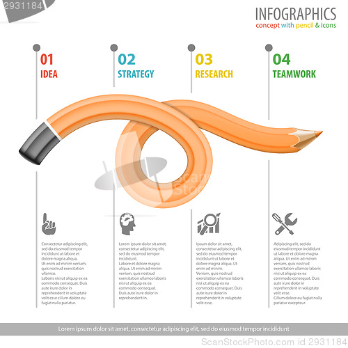 Image of Pencil and Infographic