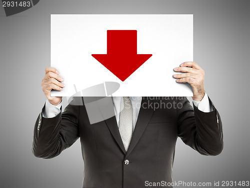 Image of business man message