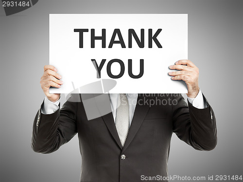 Image of business man message