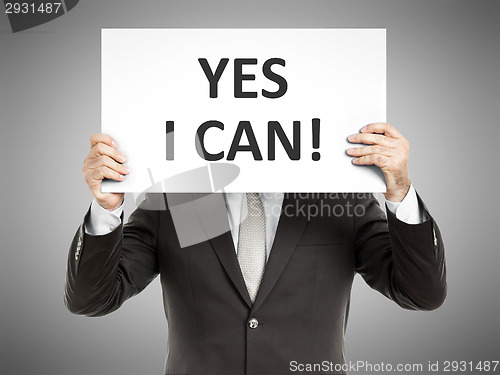 Image of business man message