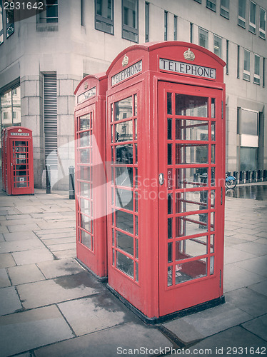 Image of Retro look London telephone box
