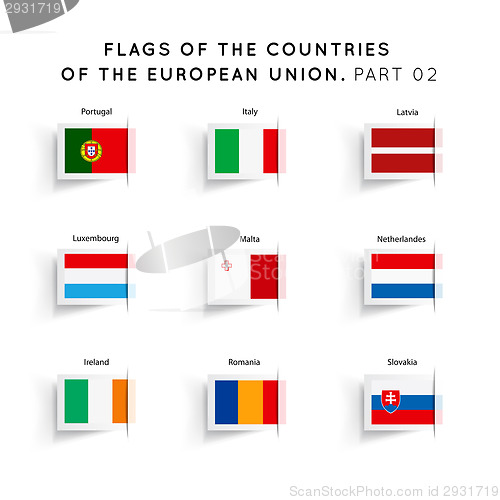 Image of Flags of EU countries