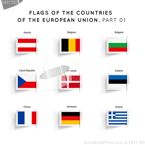Image of Flags of EU countries