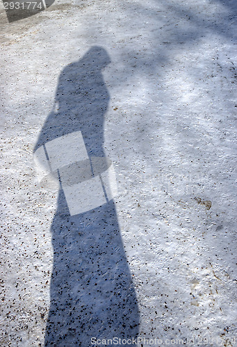 Image of Photographers shadow