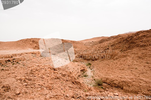 Image of Desert Canyon in Israel Dead Sea travel attraction for tourists