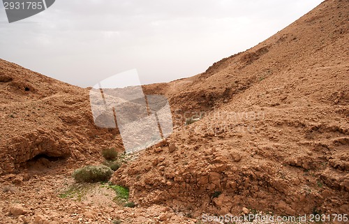 Image of Desert Canyon in Israel Dead Sea travel attraction for tourists