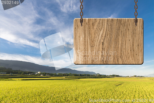 Image of Blank wooden sign