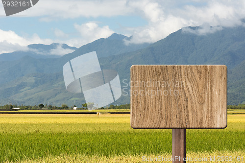 Image of Blank wooden sign
