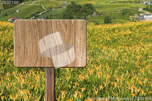 Image of Blank wooden sign