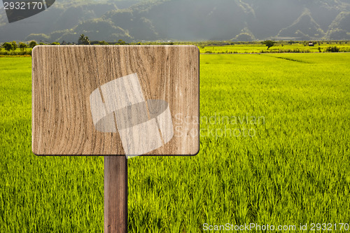 Image of Blank wooden sign