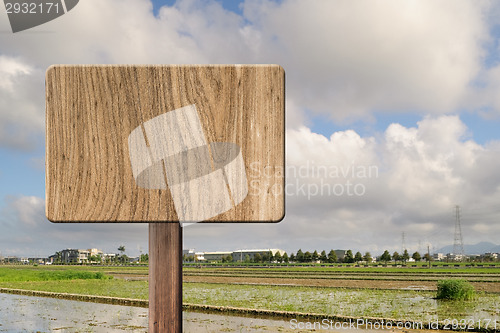 Image of Blank wooden sign