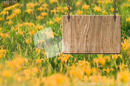 Image of Blank wooden sign