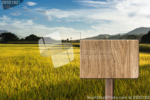 Image of Blank wooden sign