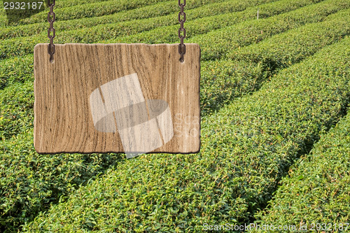 Image of Blank wooden sign