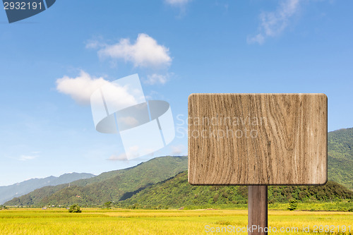 Image of Blank wooden sign