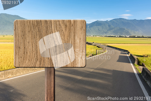 Image of Blank wooden sign