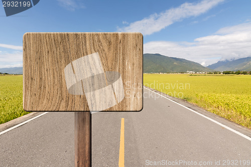 Image of Blank wooden sign