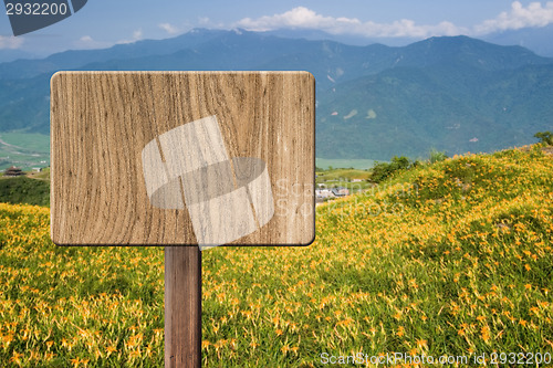 Image of Blank wooden sign