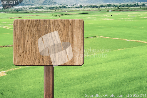 Image of Blank wooden sign