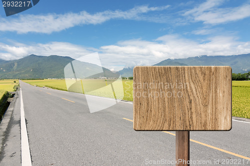 Image of Blank wooden sign