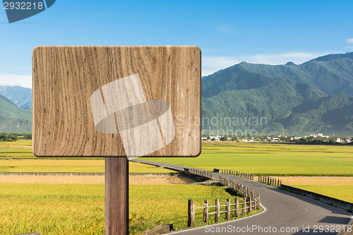 Image of Blank wooden sign