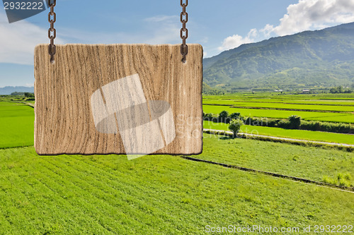 Image of Blank wooden sign