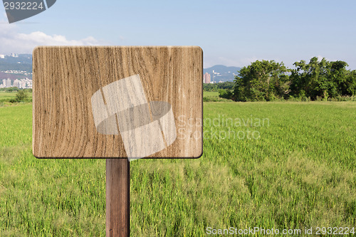 Image of Blank wooden sign