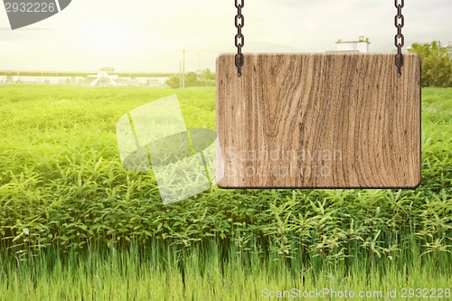 Image of Blank wooden sign