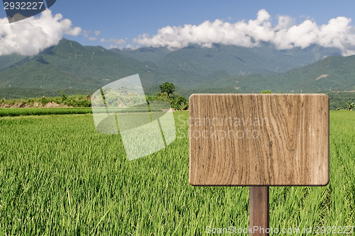 Image of Blank wooden sign