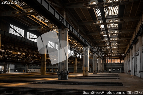 Image of Large industrial hall of a repair station